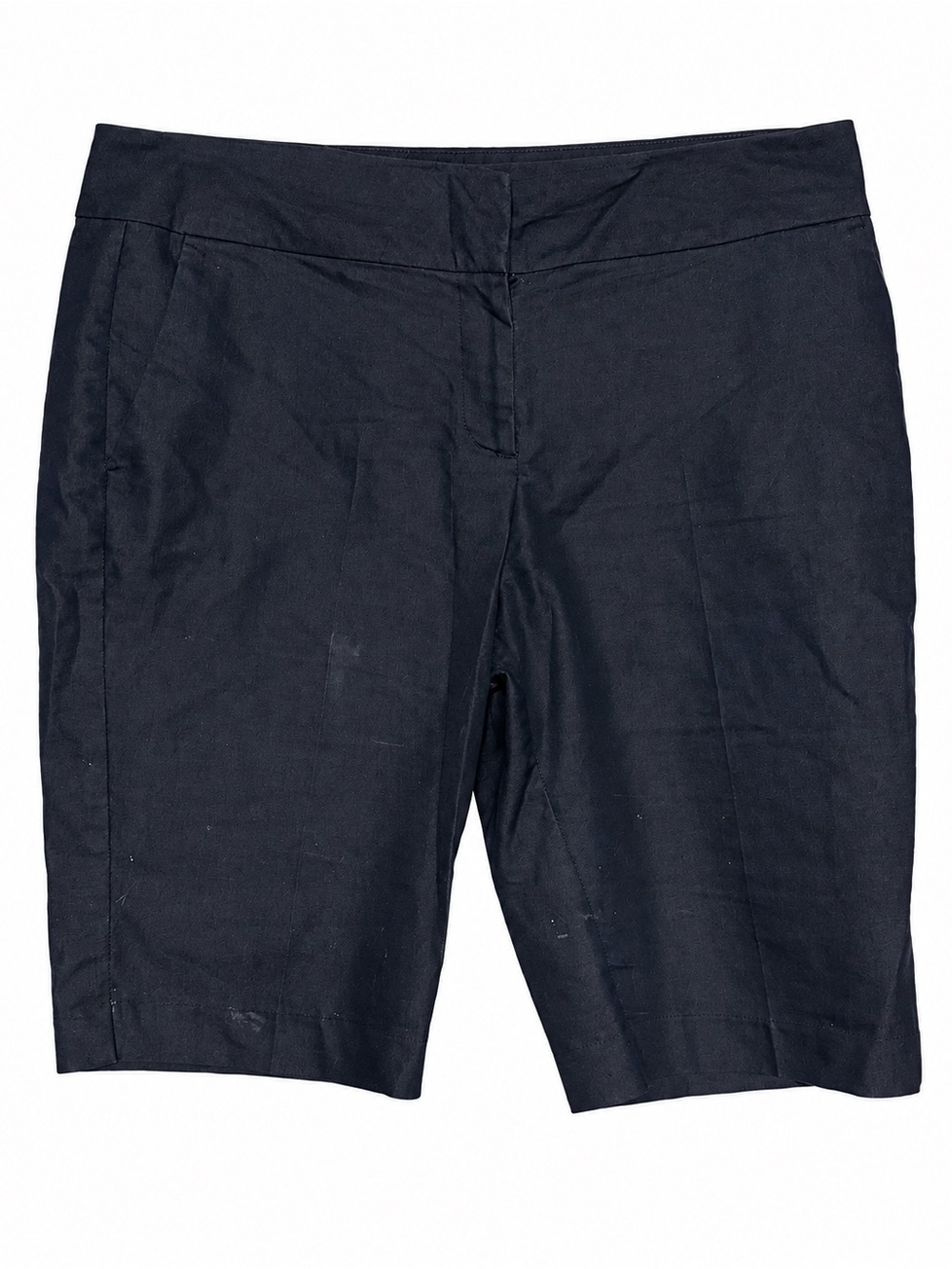 attention Black Bermuda Shorts with Clean Waistband